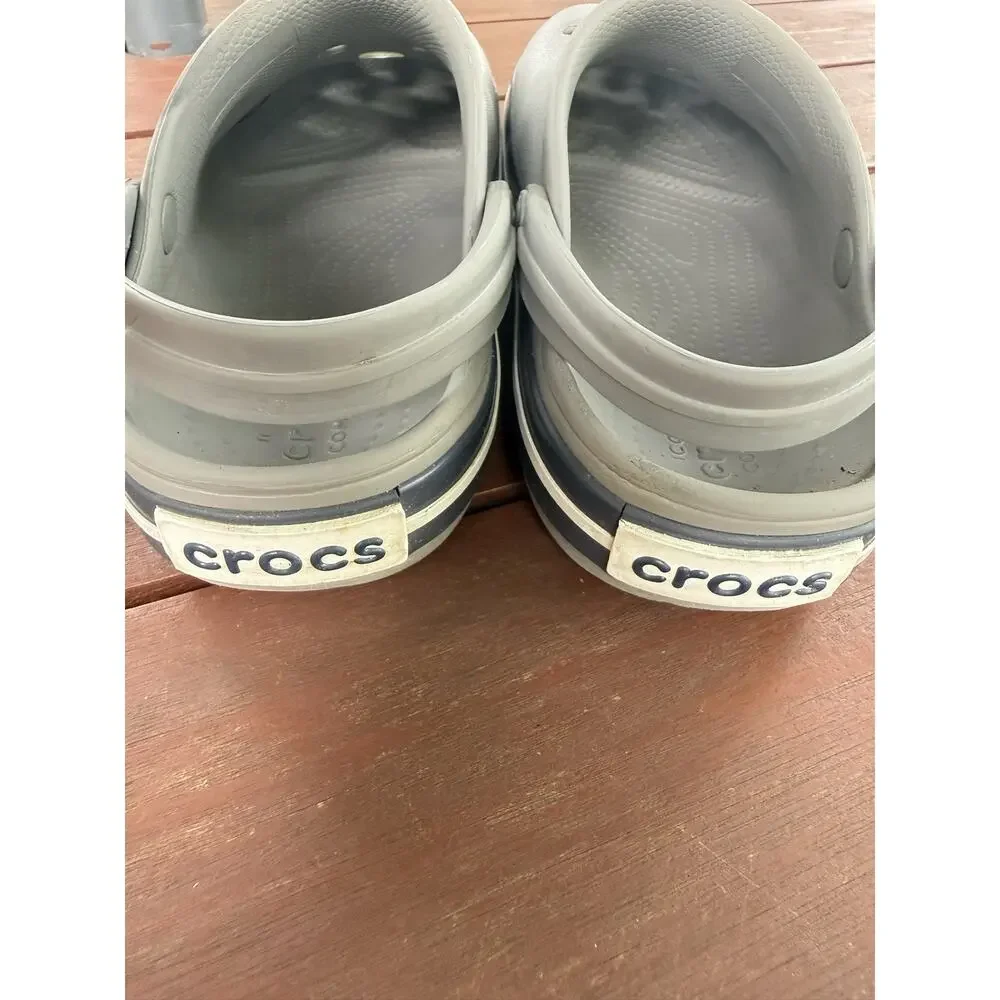 CROCS Unisex Kids Gray Slip On Rubber Shoes Clogs Size C12